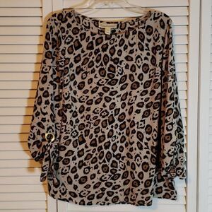 Dana Buchman Animal Print Top